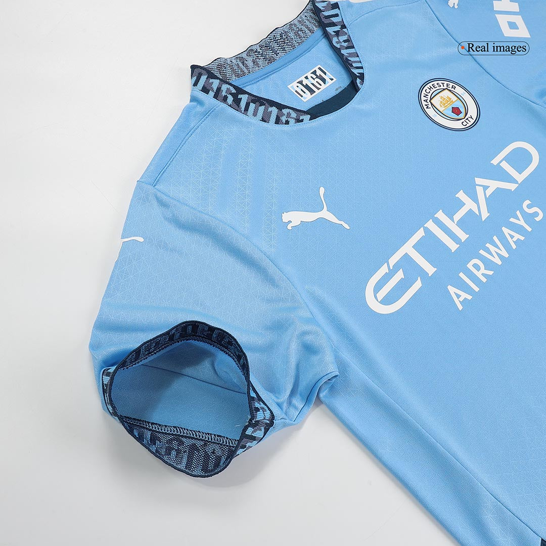 Player Version DE BRUYNE #17 Manchester City Home  Football Shirt 2024/25 - UCL Best Football Kits Shop