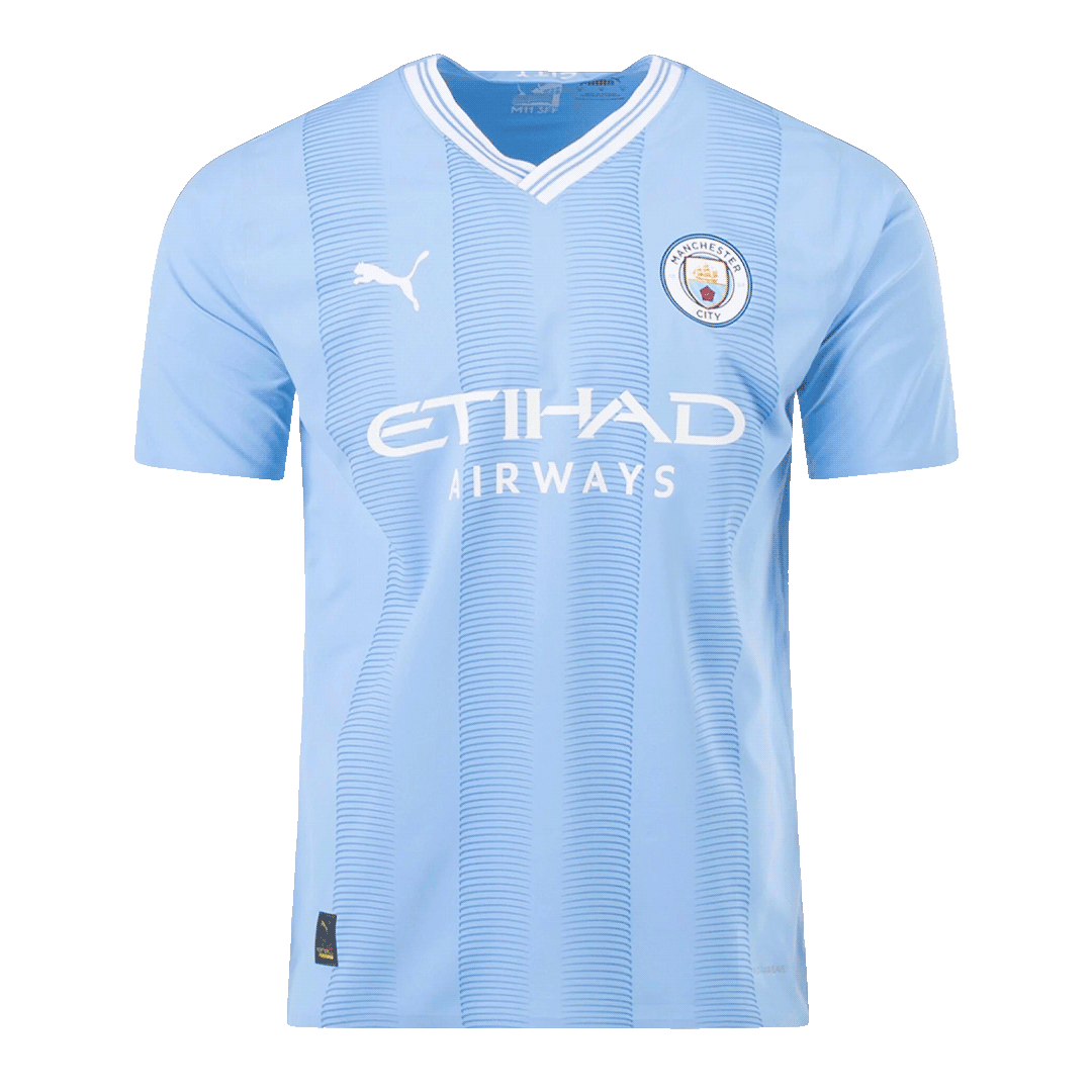 Player Version DE BRUYNE #17 Manchester City Home  Football Shirt 2023/24 Best Football Kits Shop