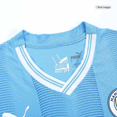 Player Version DE BRUYNE #17 Manchester City Home  Football Shirt 2023/24 Best Football Kits Shop
