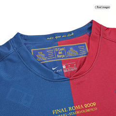 Retro A.INIESTA #8 2008/09 Barcelona Home Long Sleeve  Football Shirt- UCL Final Best Football Kits Shop
