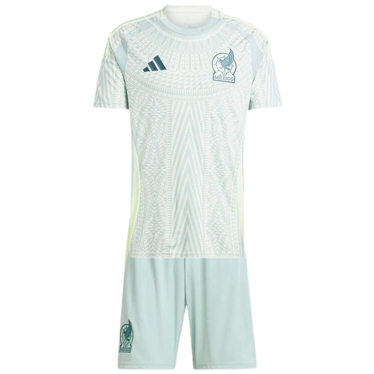 Kid's Mexico Away Jerseys Kit(Jersey+Shorts) Copa América 2024 Best Football Kits Shop