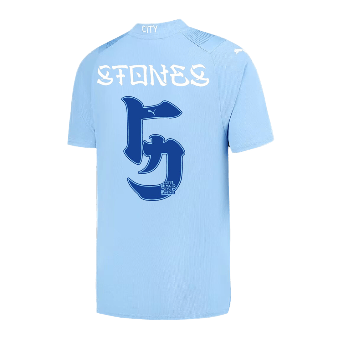 STONES #5 Manchester City Japanese Tour Printing Home  Football Shirt 2023/24 Best Football Kits Shop