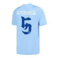 STONES #5 Manchester City Japanese Tour Printing Home  Football Shirt 2023/24 Best Football Kits Shop