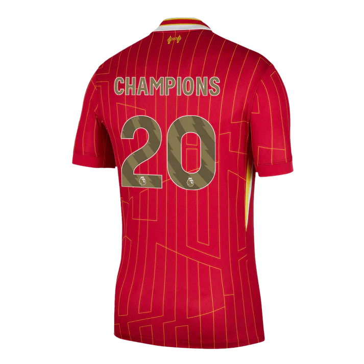 Liverpool FC Custom Number Home Football Shirt 2024/25 | Premier League Champions Best Football Kits Shop