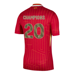 Liverpool FC Custom Number Home Football Shirt 2024/25 | Premier League Champions Best Football Kits Shop