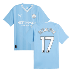 Player Version DE BRUYNE #17 Manchester City Home  Football Shirt 2023/24 Best Football Kits Shop