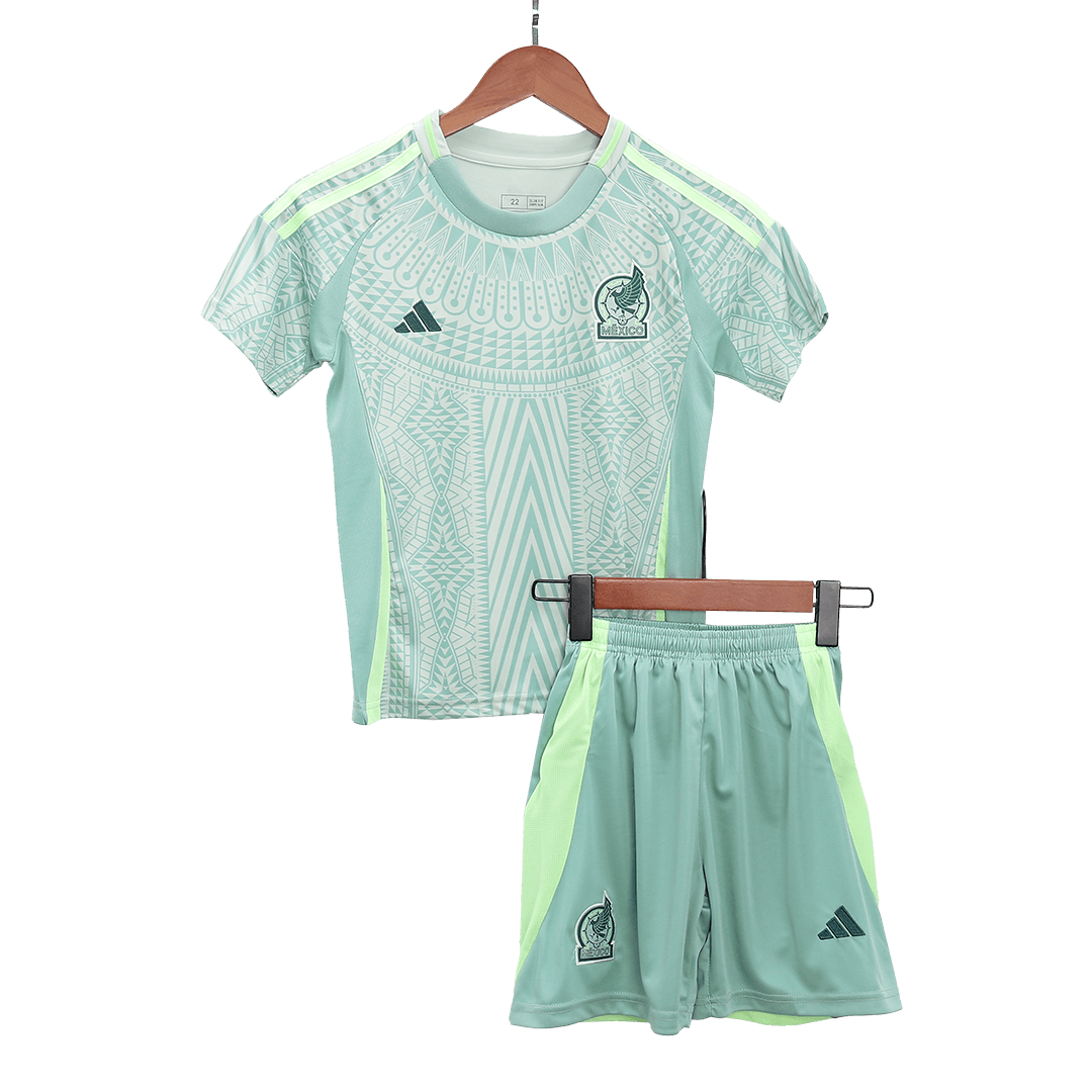 Kid's Mexico Away Jerseys Kit(Jersey+Shorts) Copa América 2024 Best Football Kits Shop