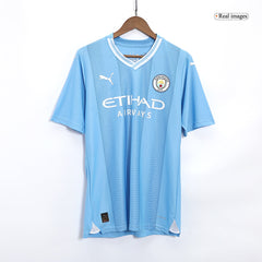 Player Version DE BRUYNE #17 Manchester City Home  Football Shirt 2023/24 Best Football Kits Shop