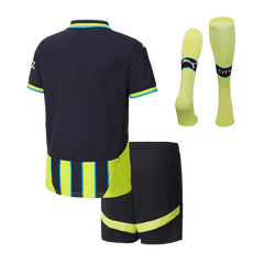 Kid's Manchester City Away  Football Shirt Kit(Jersey+Shorts+Socks) 2024/25 Best Football Kits Shop