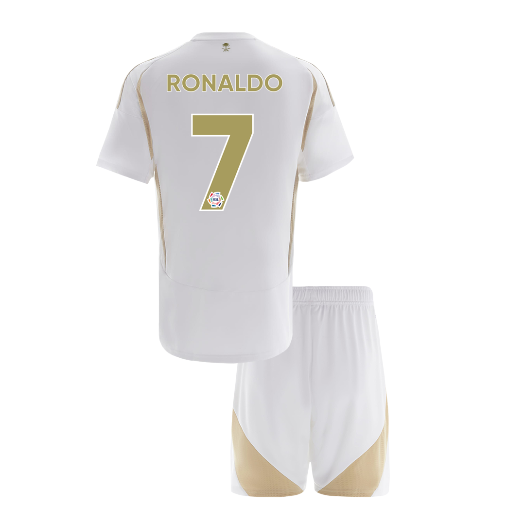 Kid's RONALDO #7 Al Nassr Third Away  Football Shirt Kit(Jersey+Shorts) 2024/25 Best Football Kits Shop