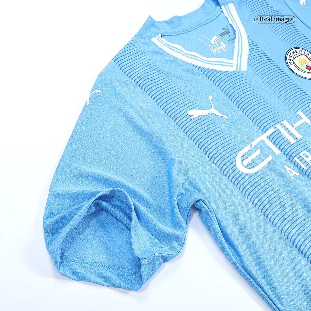 Player Version DE BRUYNE #17 Manchester City Home  Football Shirt 2023/24 Best Football Kits Shop