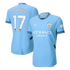Player Version DE BRUYNE #17 Manchester City Home  Football Shirt 2024/25 Best Football Kits Shop