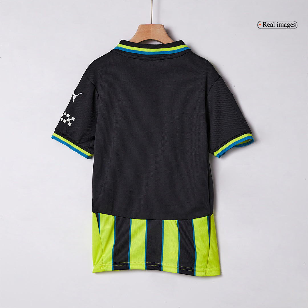 Kid's Manchester City Away  Football Shirt Kit(Jersey+Shorts+Socks) 2024/25 Best Football Kits Shop