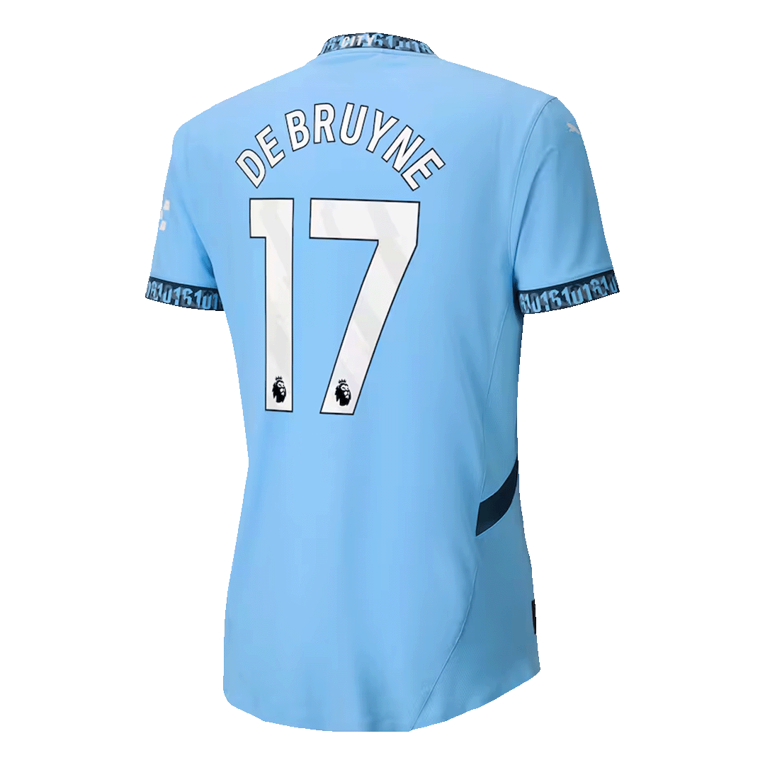 Player Version DE BRUYNE #17 Manchester City Home  Football Shirt 2024/25 Best Football Kits Shop