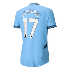 Player Version DE BRUYNE #17 Manchester City Home  Football Shirt 2024/25 Best Football Kits Shop