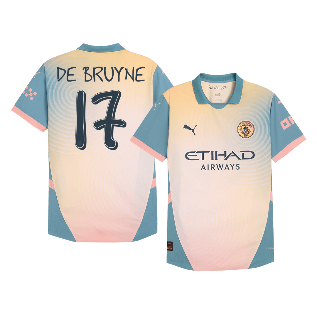 Player Version DE BRUYNE #17 Manchester City Fourth Away  Football Shirt 2024/25 - Definitely City Best Football Kits Shop