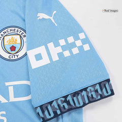 Player Version DE BRUYNE #17 Manchester City Home  Football Shirt 2024/25 - UCL Best Football Kits Shop