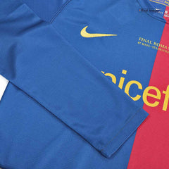 Retro A.INIESTA #8 2008/09 Barcelona Home Long Sleeve  Football Shirt- UCL Final Best Football Kits Shop