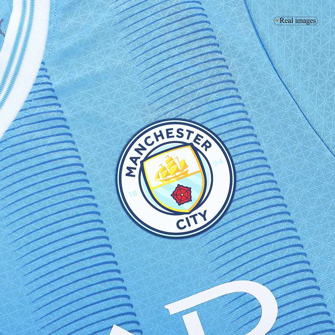 Player Version DE BRUYNE #17 Manchester City Home  Football Shirt 2023/24 Best Football Kits Shop
