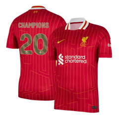 Liverpool FC Custom Number Home Football Shirt 2024/25 | Premier League Champions Best Football Kits Shop